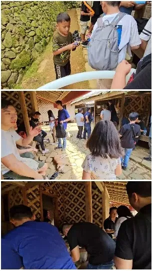 Group in Outdoor and Indoor Settings