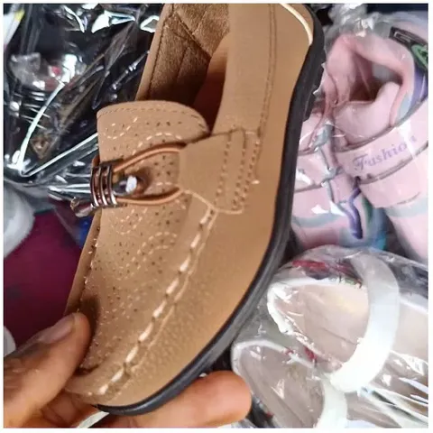 Close-Up of Brown Leather Shoe