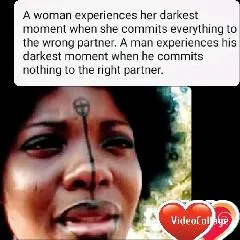 Close-Up of Emotional Woman with Text