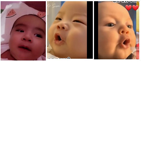 Three Babies with Different Expressions