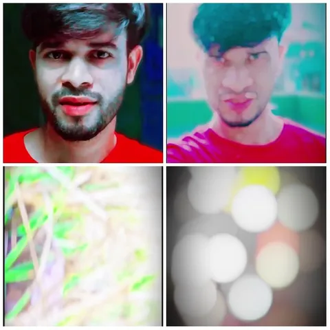 Four Segments of a Red Shirt