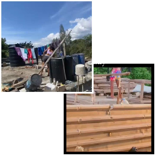 Outdoor Clothesline and Tool Use