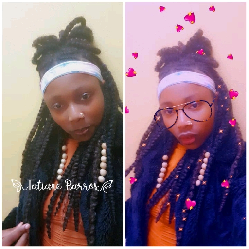 Individual with Hearts and Glasses
