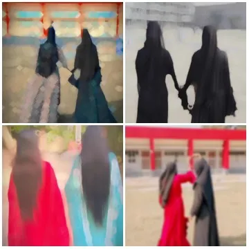 Blurry Traditional Clothing Moments