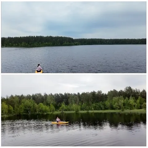 Kayaking on a Calm Lake
