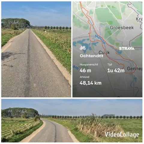 Scenic Country Road and Cycling Route