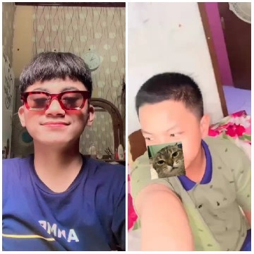 Boys with Sunglasses and Cat