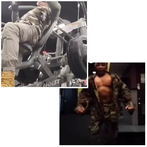 Leg Press Machine in Action