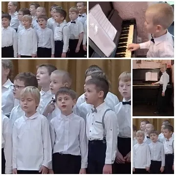 Boys in Choir Performance