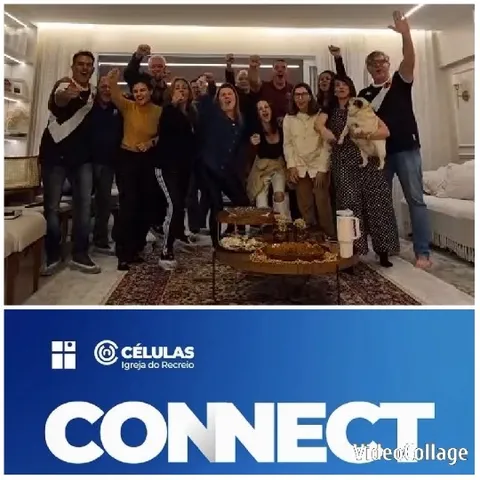 Smiling Group with Dog in Living Room