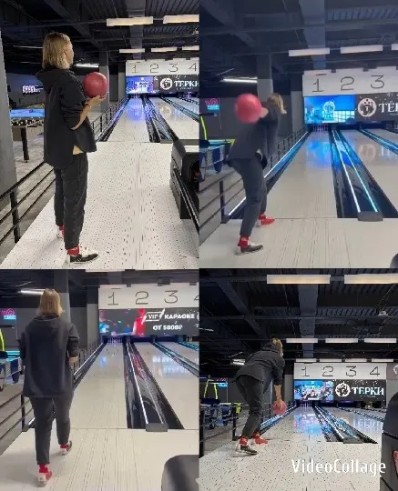 Bowling in Alley with Ball