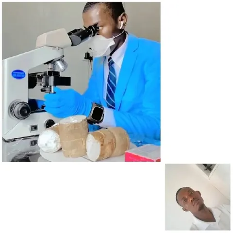 Scientist Working with a Microscope