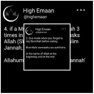 Religious Message and Dua Text