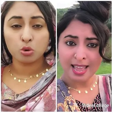 Woman Showing Expressions Outdoors