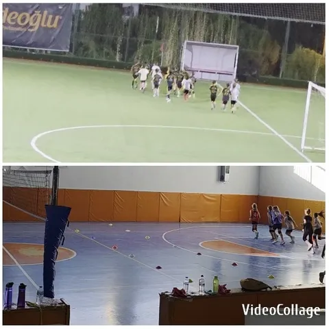 Young People Playing Soccer Outdoors