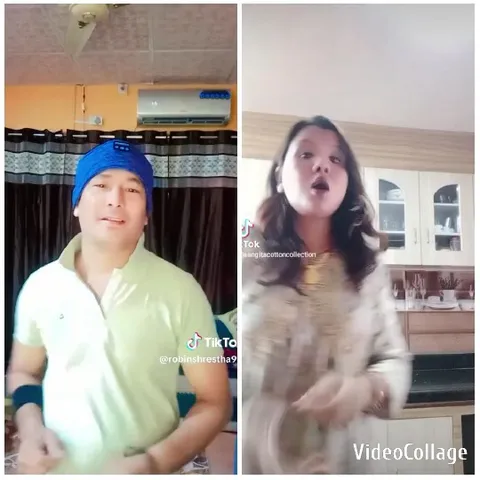 Blue Hat and Patterned Outfit in Rooms