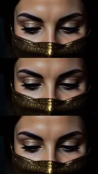 Close-Ups of Eyes and Makeup