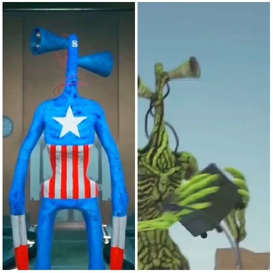 Siren Figures in Unique Costumes