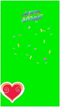 Happy Birthday with Colorful Confetti