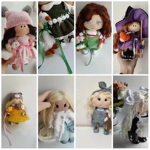 Handmade Dolls in Unique Outfits