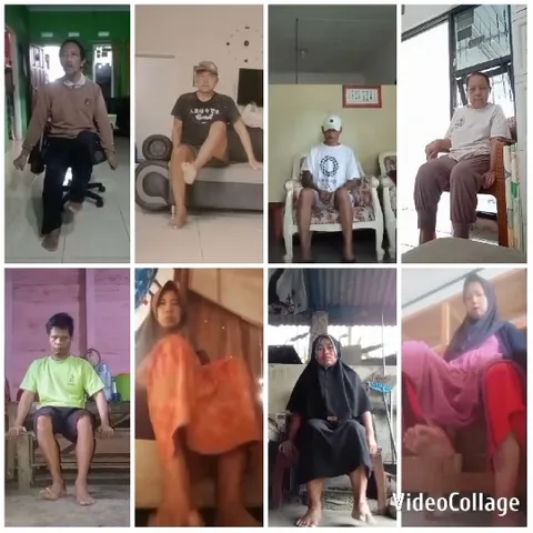 Individuals Seated in Varied Interiors