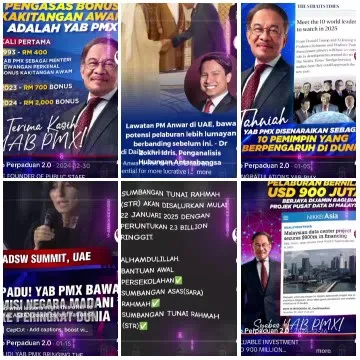 Political Figure with Text and Images