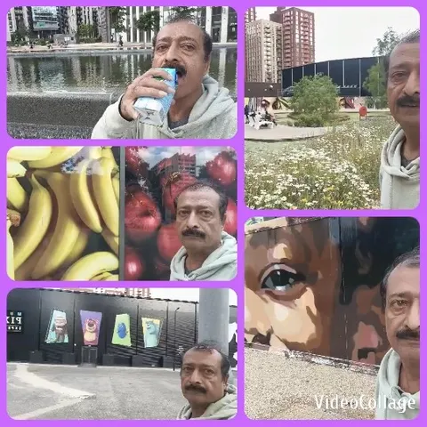 Man and Fruits in Urban Settings
