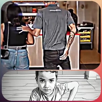 Couple at Fast-Food Restaurant