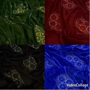 Embroidered Fabrics with Geometric Patterns