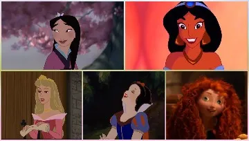 Five Animated Female Characters