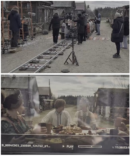 Film Set with Period Costumes