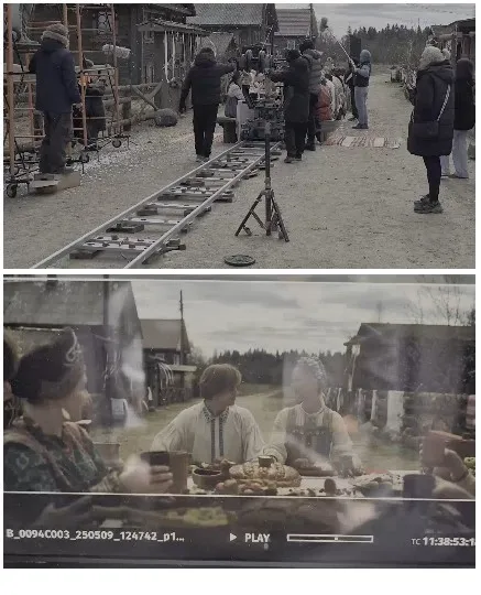 Film Set with Period Costumes