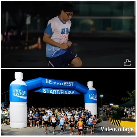 Jogging in the Park and Race Crowd