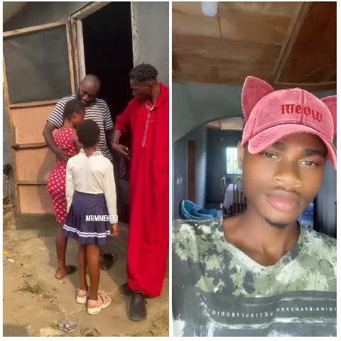 Family Near Door and Selfie