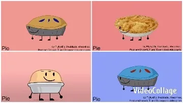 Playful Cartoon Pies in Colorful Settings
