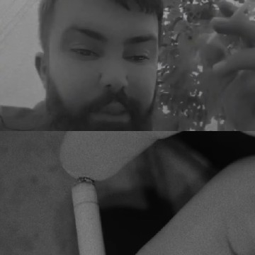 Man with Beard and Cigarette