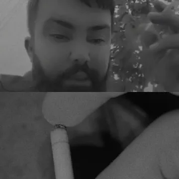 Man with Beard and Cigarette