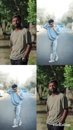 Man in Two Casual Outfits
