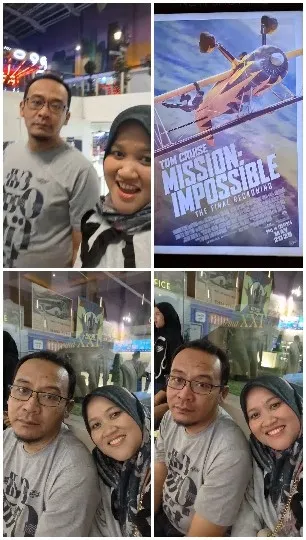 Two Friends with Movie Poster