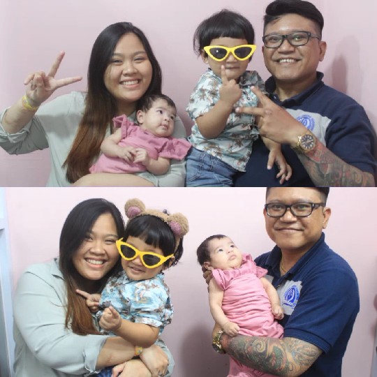 Cheerful Family Posing Together