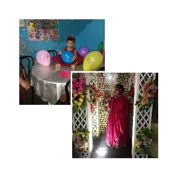 Child Surrounded by Balloons