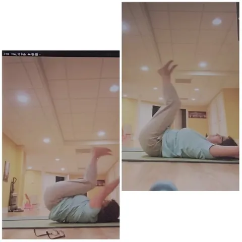 Yoga Exercises on a Mat
