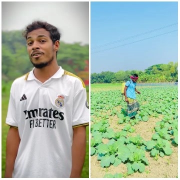 Smiling Man and Field Worker