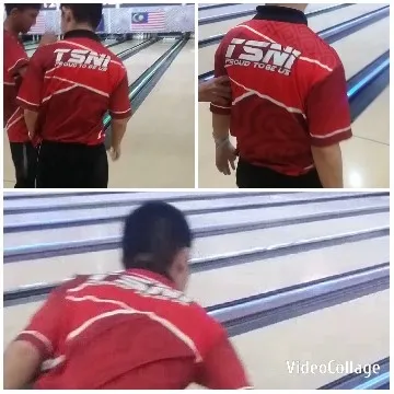 Red Bowling Shirts at the Alley