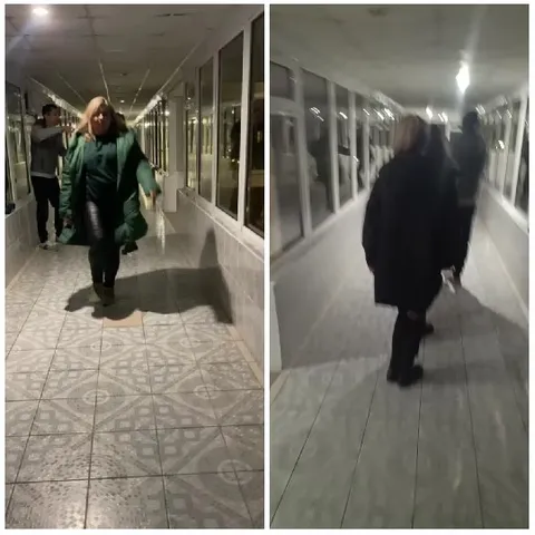 Hallway Walks with Two People