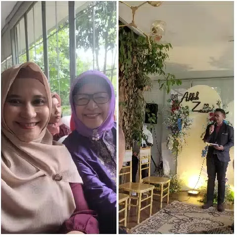 Smiling Women and Event Speaker