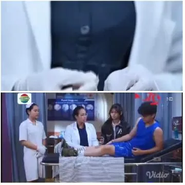 Medical Scene with Patient Care