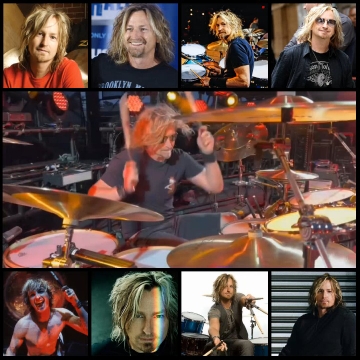 Drumming on Stage in Various Outfits