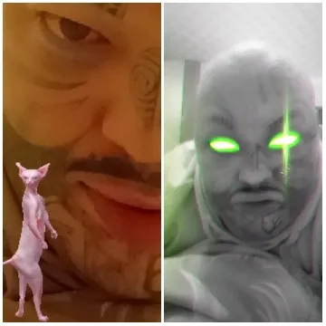 Facial Tattoos and Cat