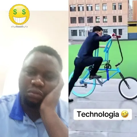 Thoughtful Person and Bicyclist